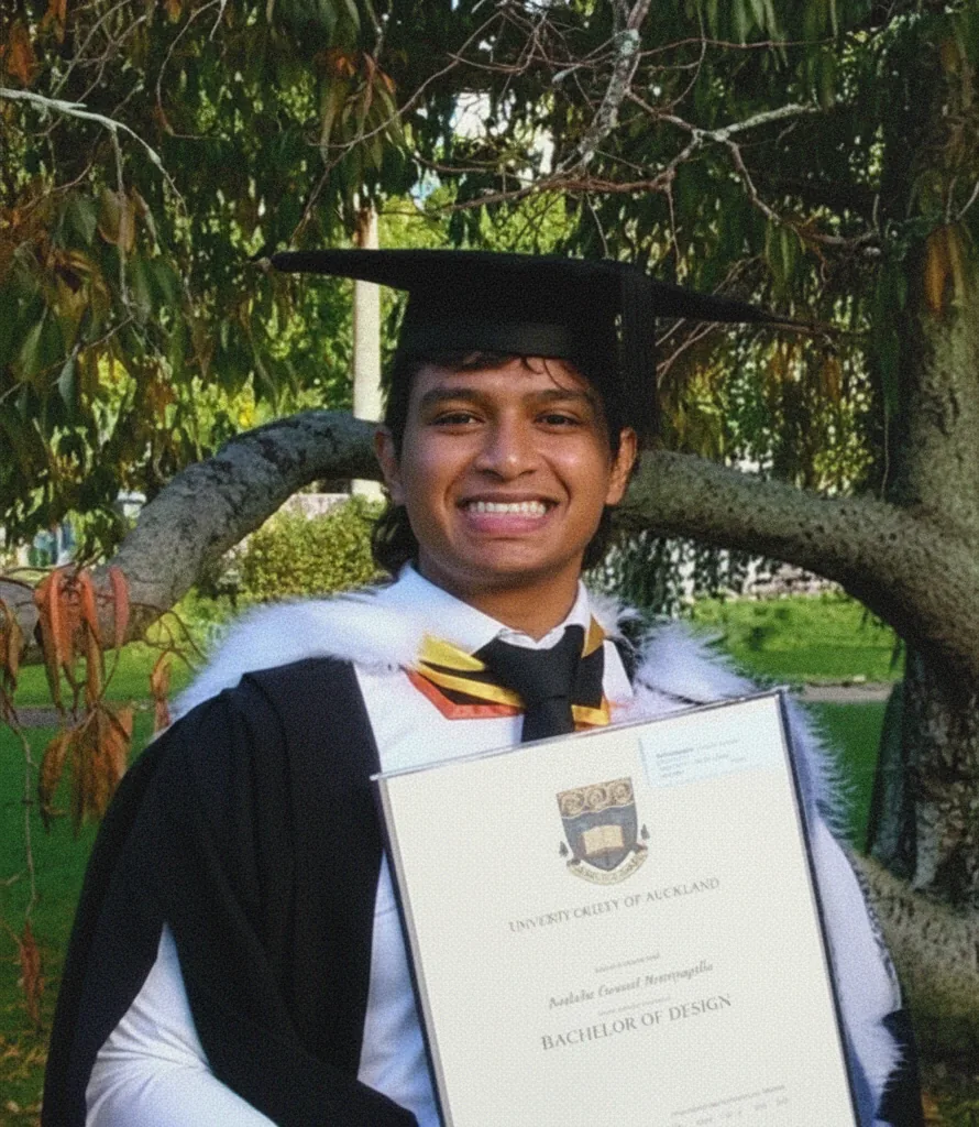 Aaditha at graduation
