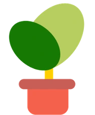 Bud potted plant icon