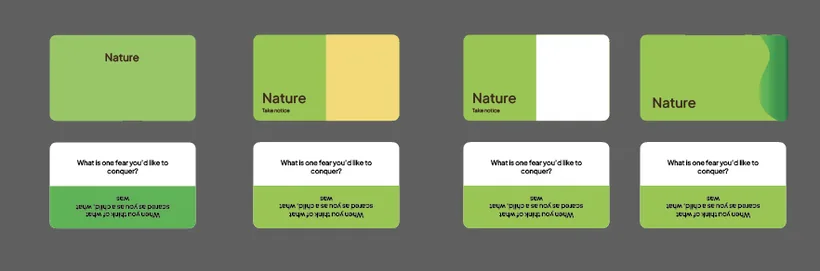 Reflection card layout iteration