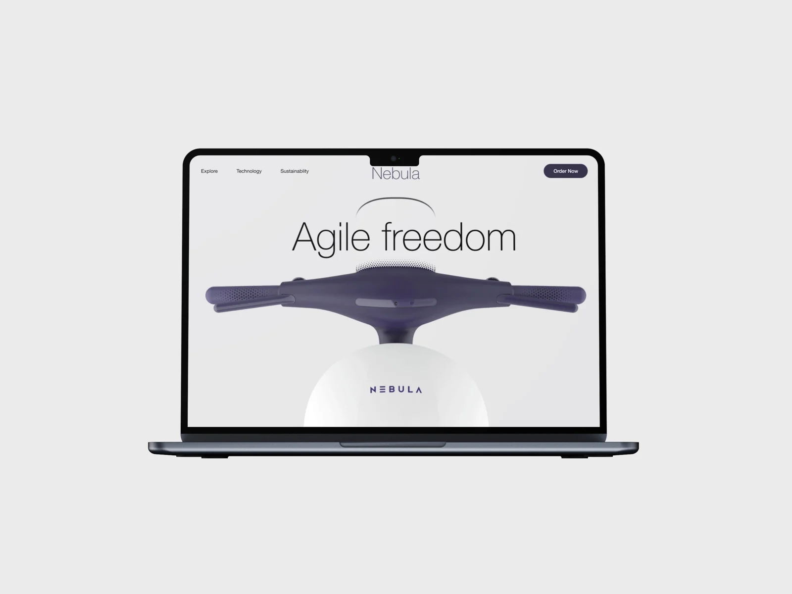 Nebula — a product landing page reading ‘Agile freedom’