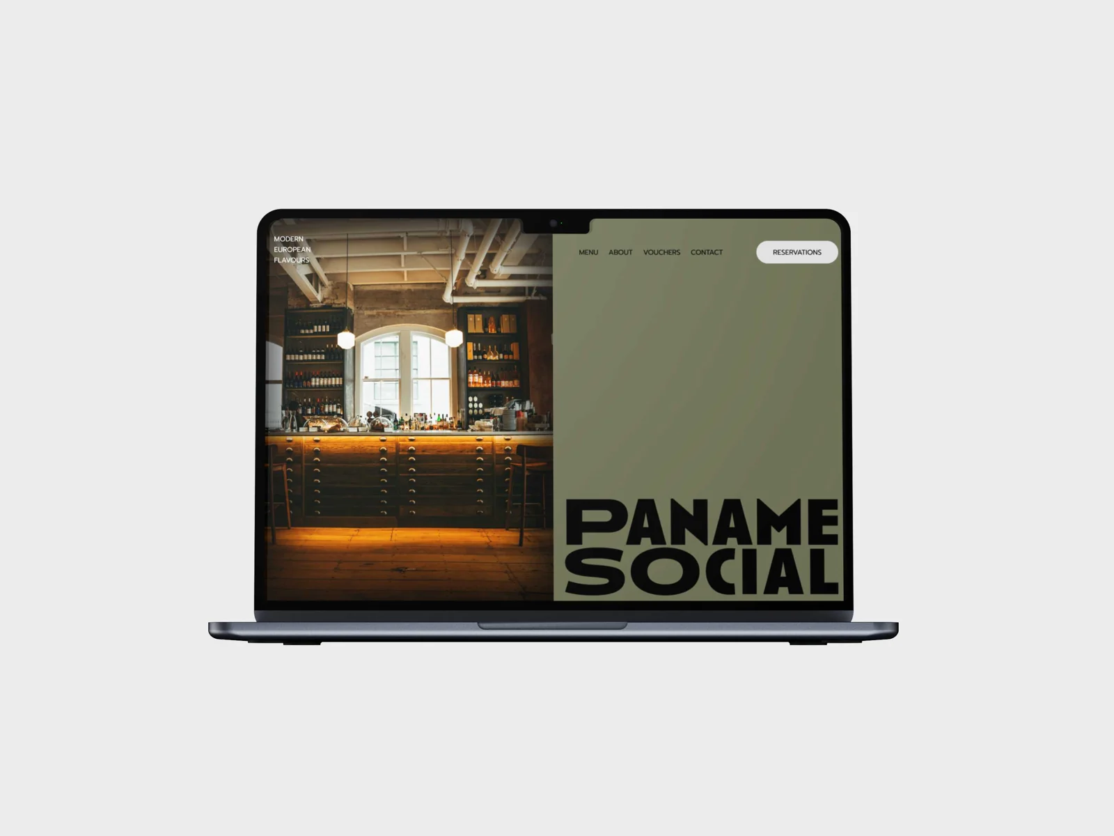 Paname Social — a moody hospitality landing page